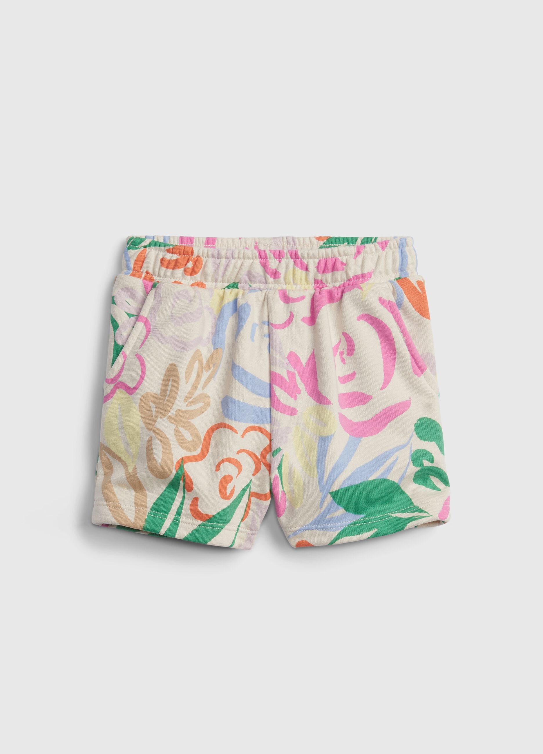 Shorts con estampado floral