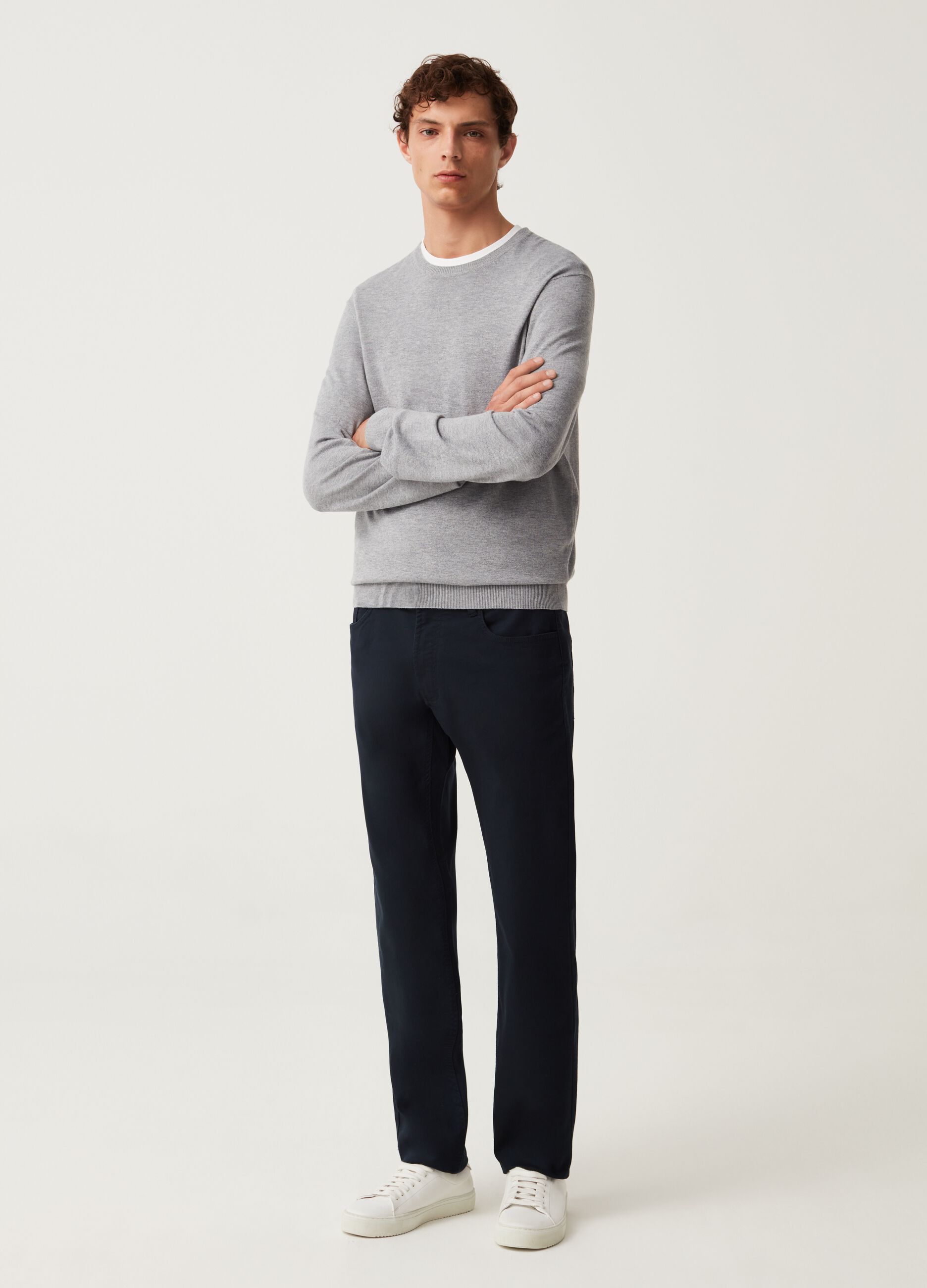 Regular-fit trousers with five pockets_0