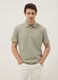 Green slim-fit short-sleeve pure cotton polo shirt_2