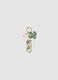 Green cactus and beaded keyring_0