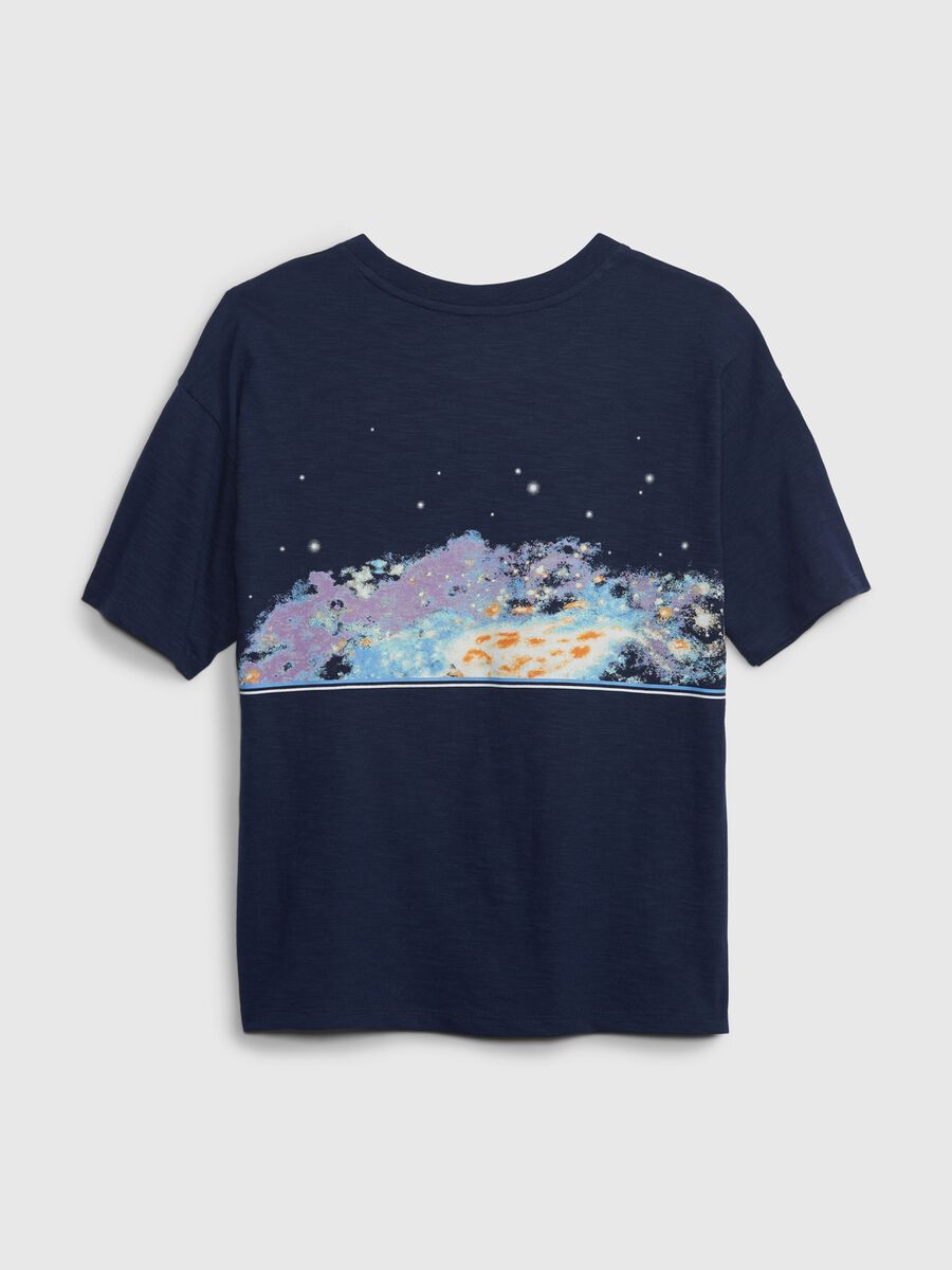 T-shirt girocollo con stampa NASA_1