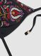 Black triangle bikini top in stretch fabric_5