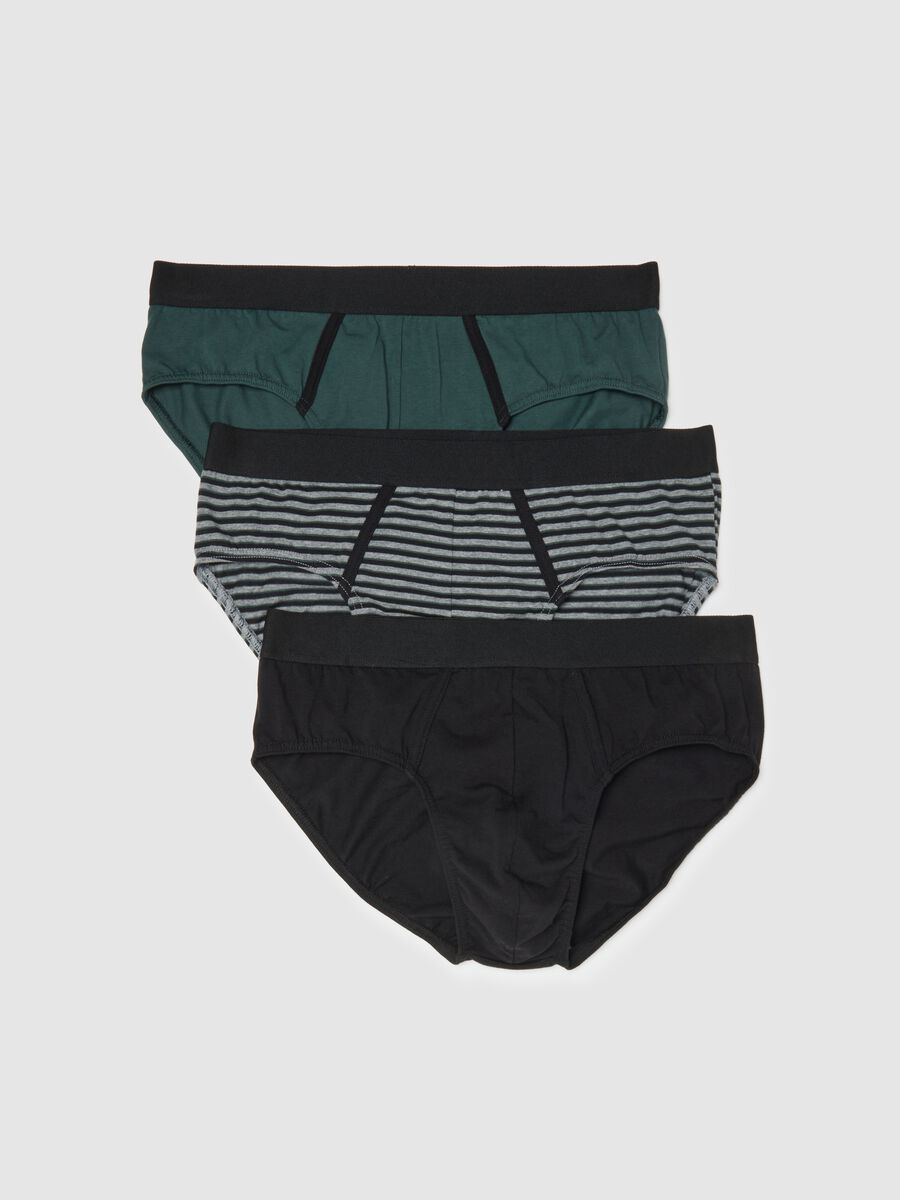 Tripack multi-colour regular fit cotton stretch briefs_4