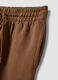 Brown cotton-blend jogger trousers with elasticated waist, regular fit_2