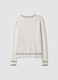 White stretch viscose regular-fit cardigan_5