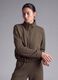 Full-zip verde corta in tessuto soft-touch con collo rialzato ALTAVIA STUDIO_3