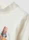 T-shirt branca em algod&atilde;o el&aacute;stico com estampado K-Pop Demon Hunters_2