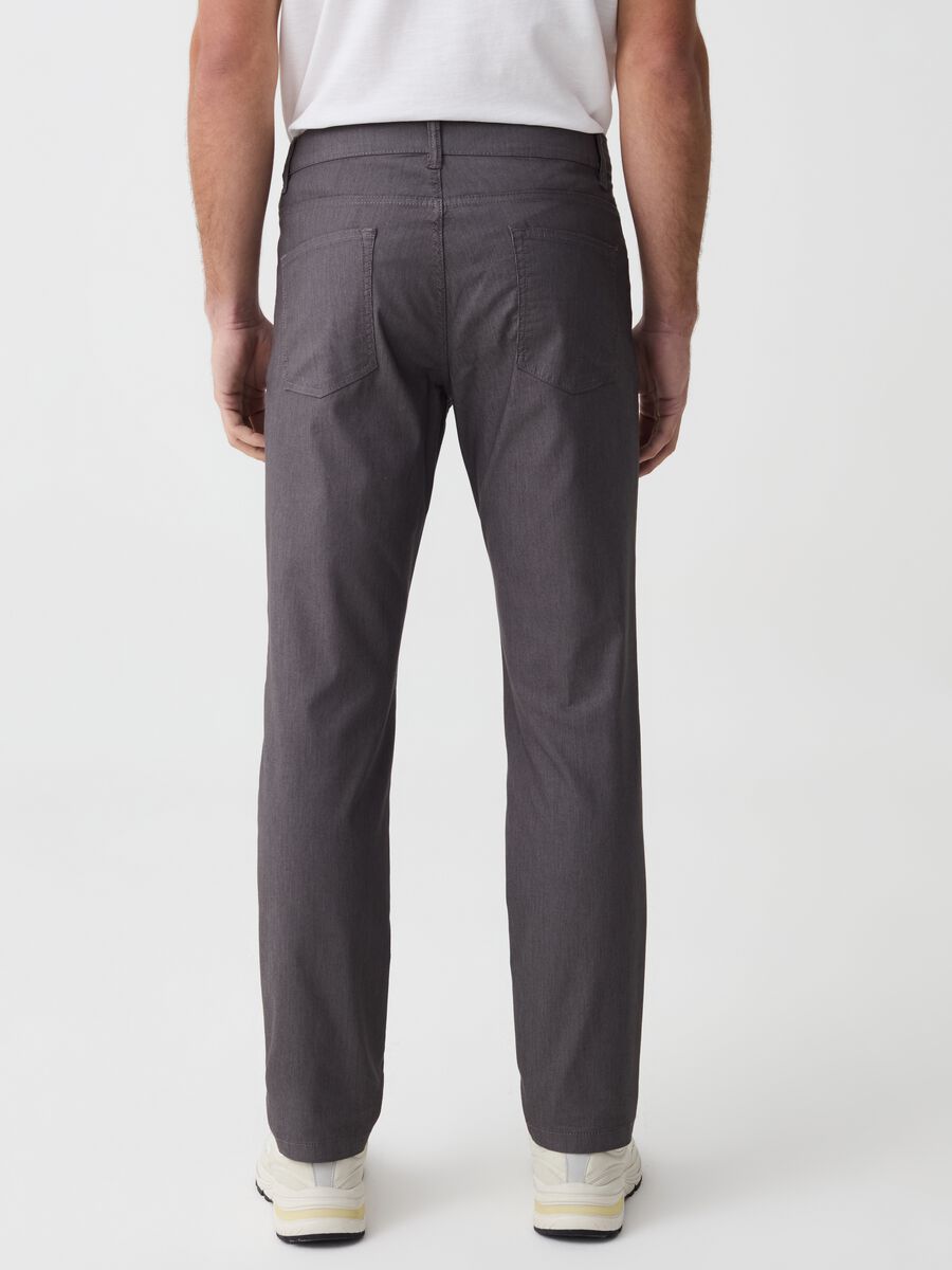 Slim-fit trousers with thin stripes_2