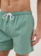 Green swim shorts with elasticated waistband_3