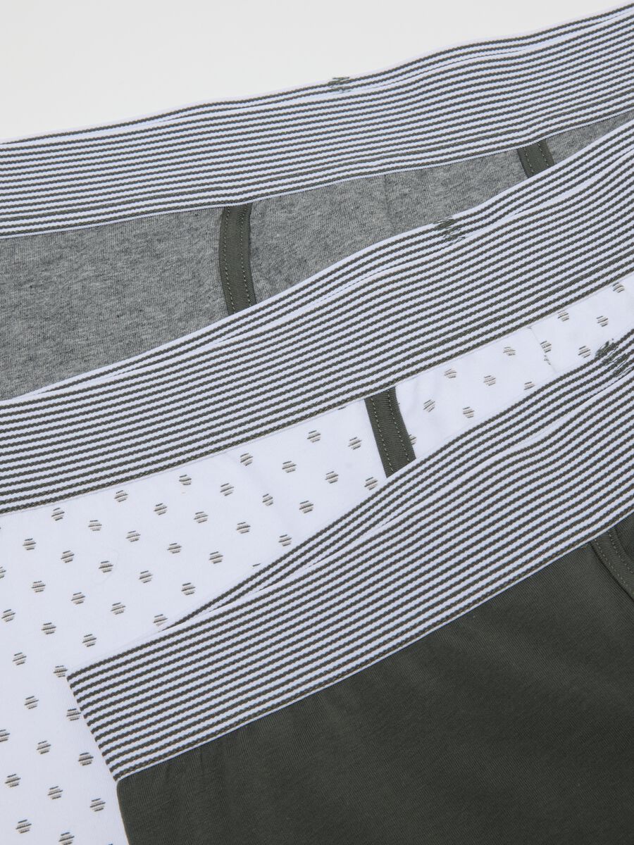 Three-pack of multicolor regular fit stretch cotton boxers_5