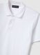 White regular fit pure cotton short sleeve polo_5