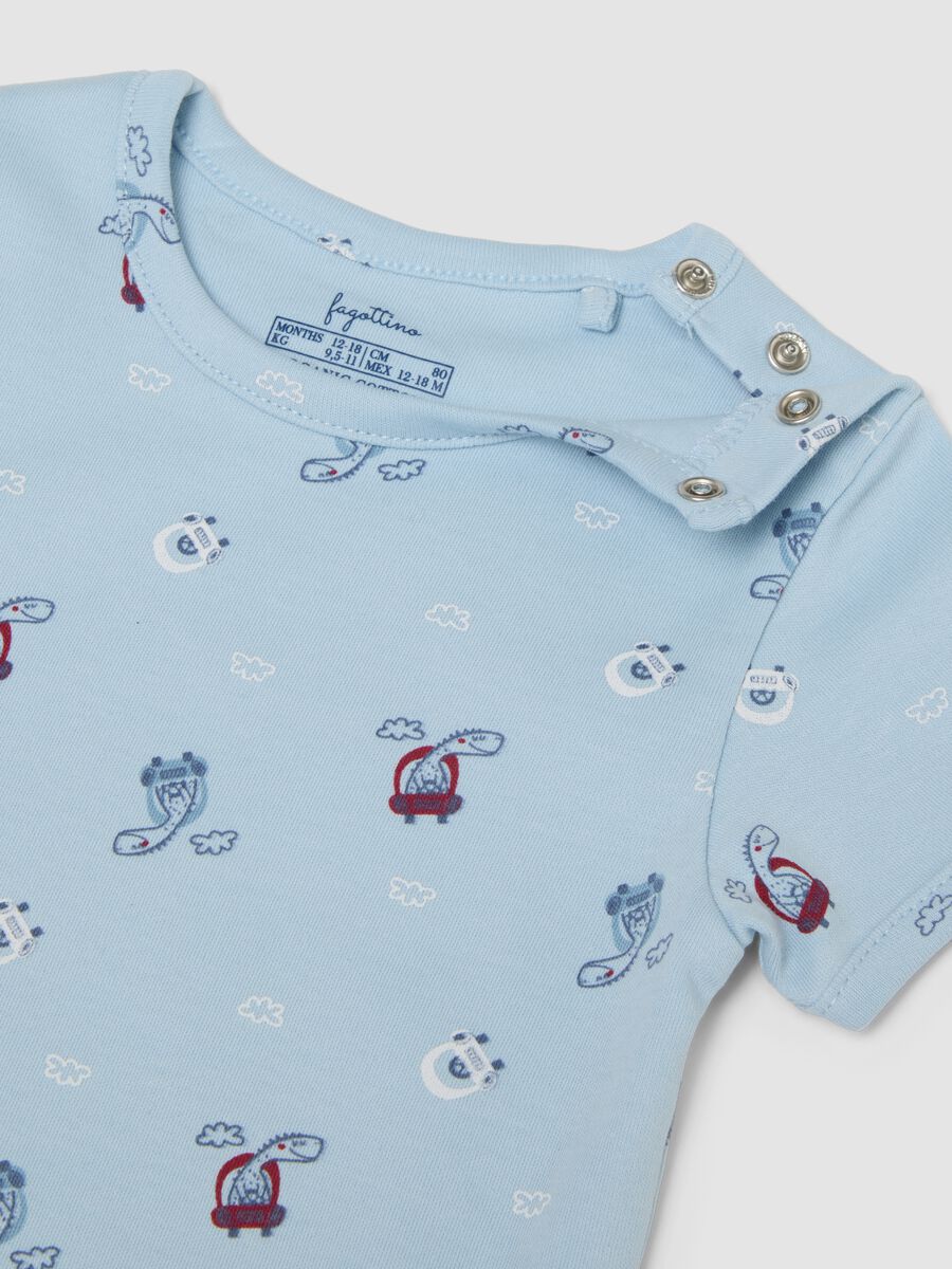 Lot de 3 bodies multicolores en pur coton bio pour b&eacute;b&eacute; et tout-petit_3