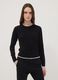 Schwarzes Langarmshirt aus Viskosemischung_2