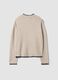 Beige stretch-wool oversized jumper_2