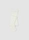 White ribbed stretch tights_0