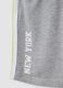 Grey pure cotton shorts with side stripes_3
