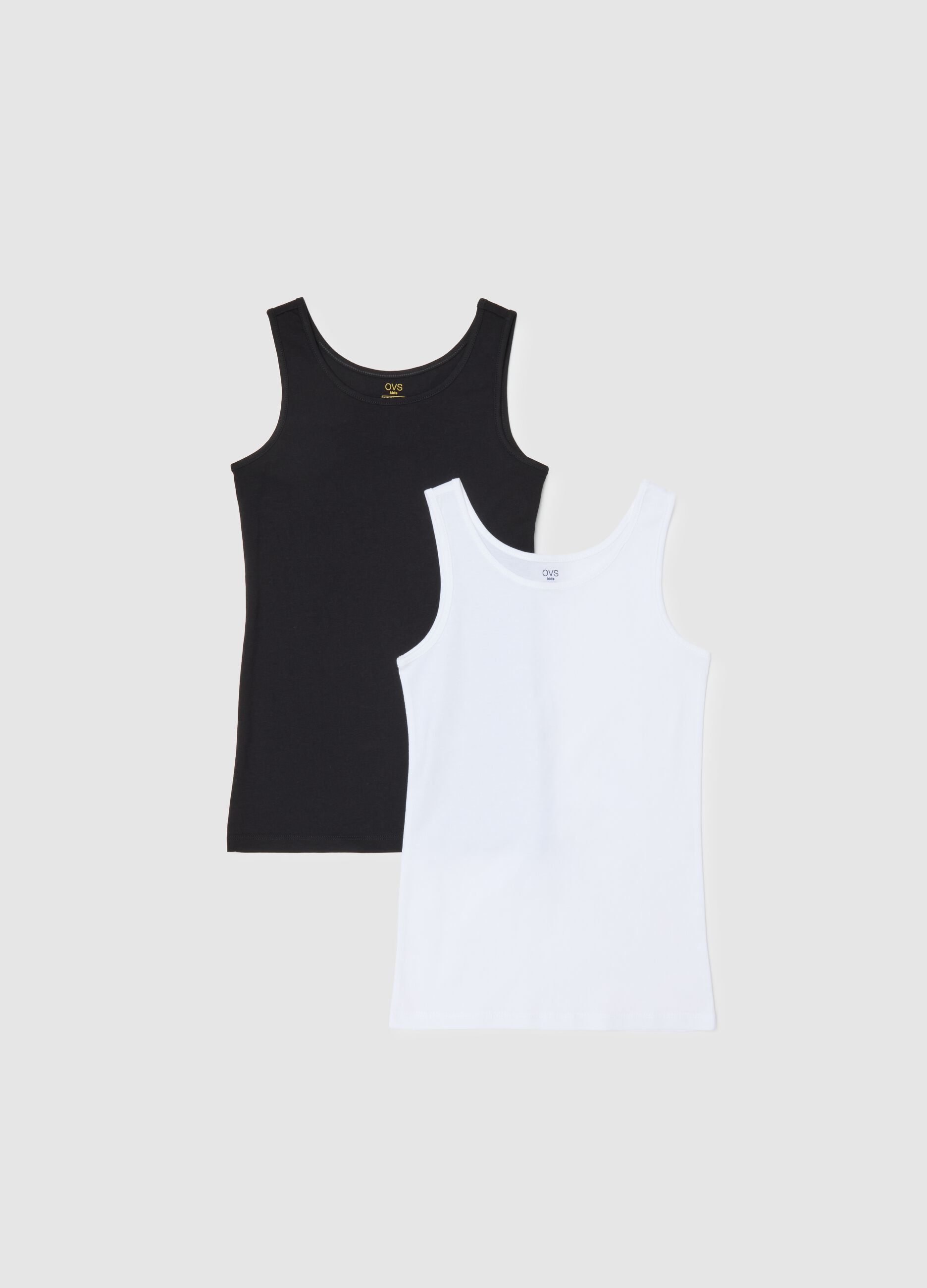 Girls' Multicolour Pure Cotton Regular Fit Vest Twin Pack