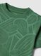 Green pure cotton regular fit t-shirt for boys with print_3