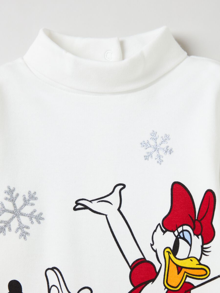 High-neck t-shirt with Minnie and Daisy Duck_2