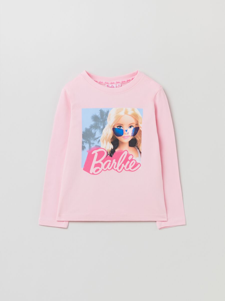 Long-sleeved T-shirt with Barbie™ print_0