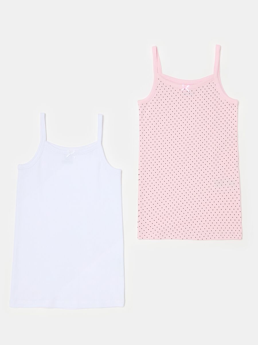 Two-pack under vests with micro polka dot print_1