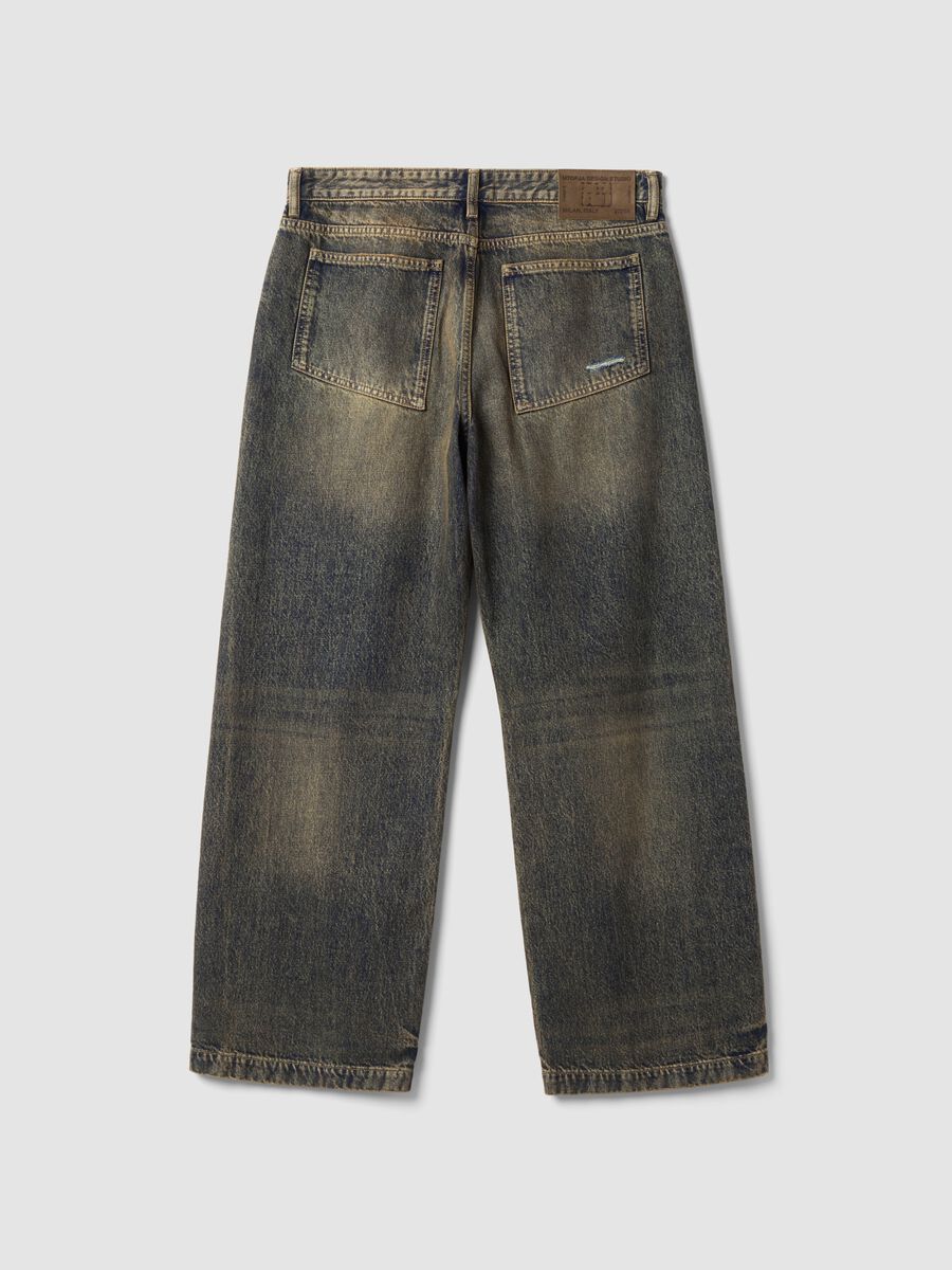 Wide Leg Denim Vintage Dark Blue_5
