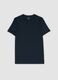 Blue regular-fit Supima cotton crew-neck T-shirt_4