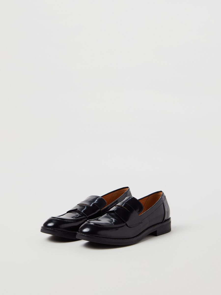 College loafers with polished effect_1