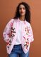 Rosa Hemd aus Popeline aus reiner Baumwolle mit Floral-Print, Regular Fit_2