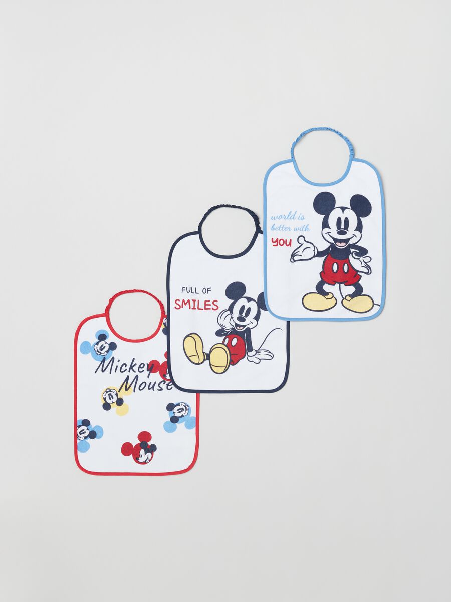 Three-pack bibs with Mickey Mouse print_0