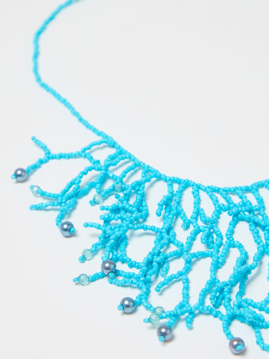 Positano summer necklace with coral-shaped beads_1