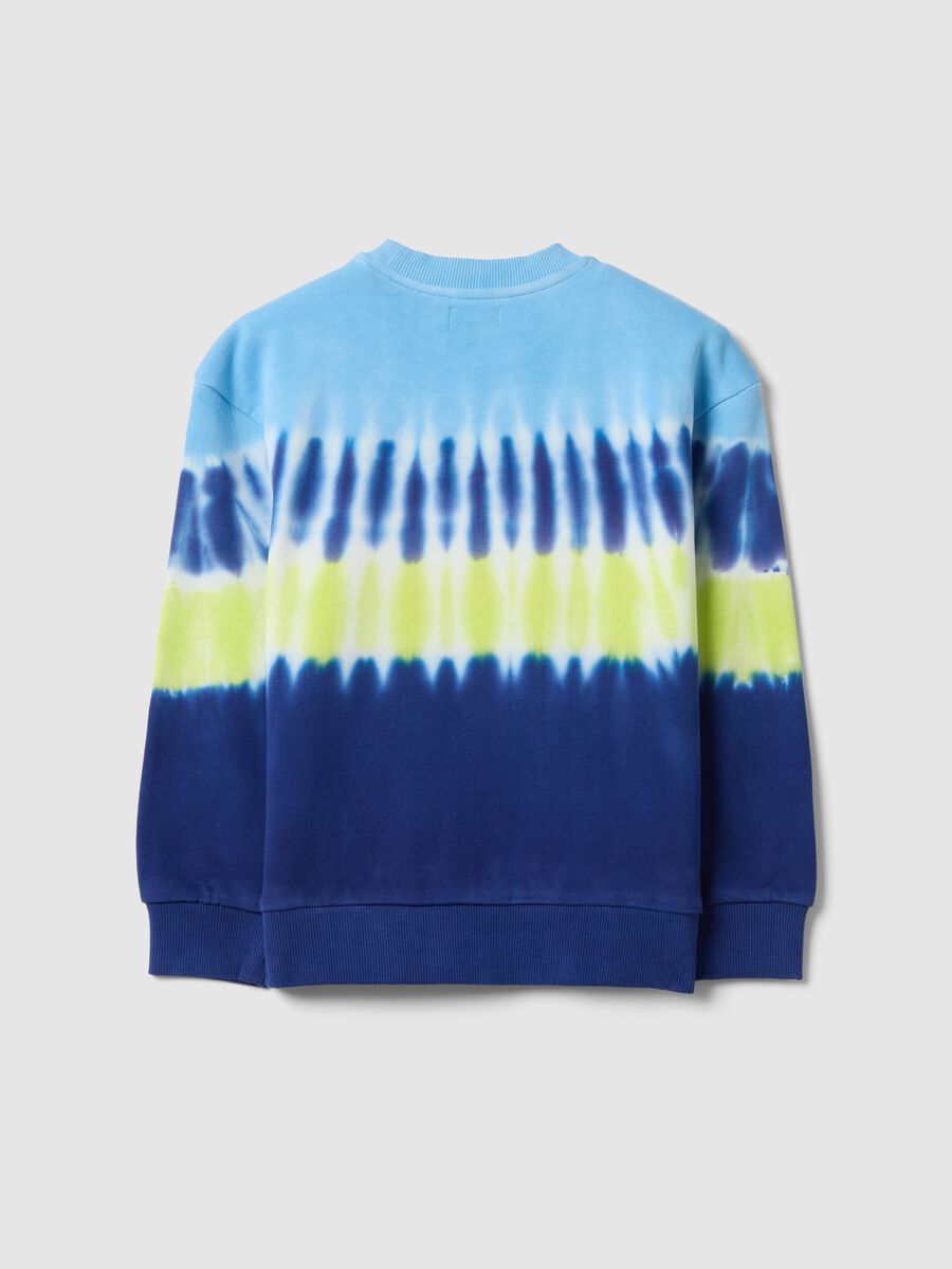 Kids' Regular Fit Multicolour Tie-Dye Pure Cotton Sweatshirt_1