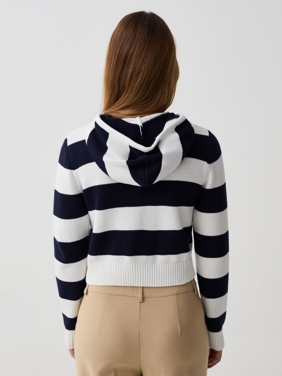Striped full-zip cardigan with hood_2