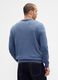 Blaues Pullover aus Woll- und Polyamidmischung_1