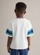 T-shirt infantil em algod&atilde;o puro multicolor, corte regular_1