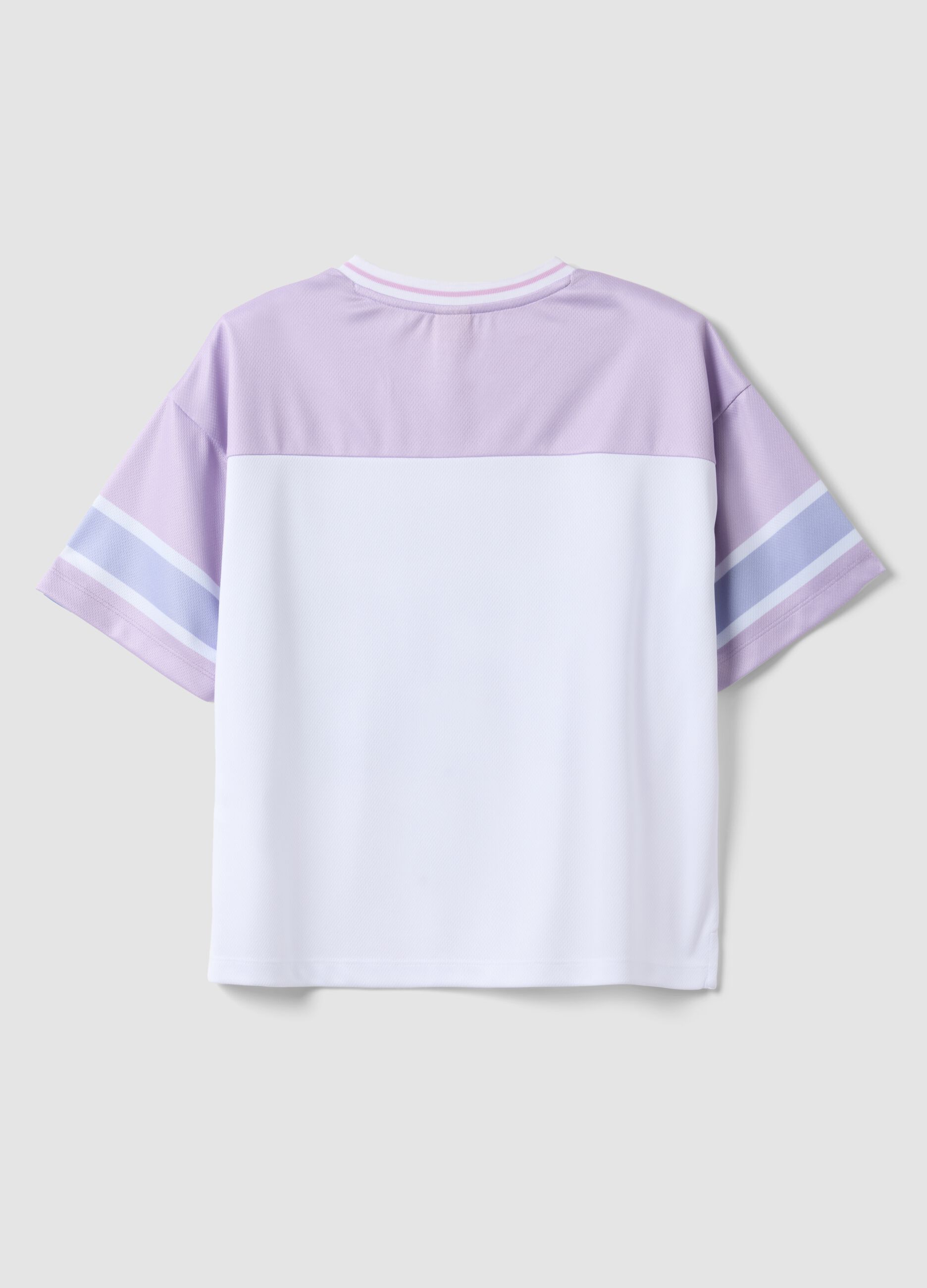 Girls' multicolour pure cotton boxy fit T-shirt with Stitch
