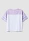 Girls' multicolour pure cotton boxy fit T-shirt with Stitch_4