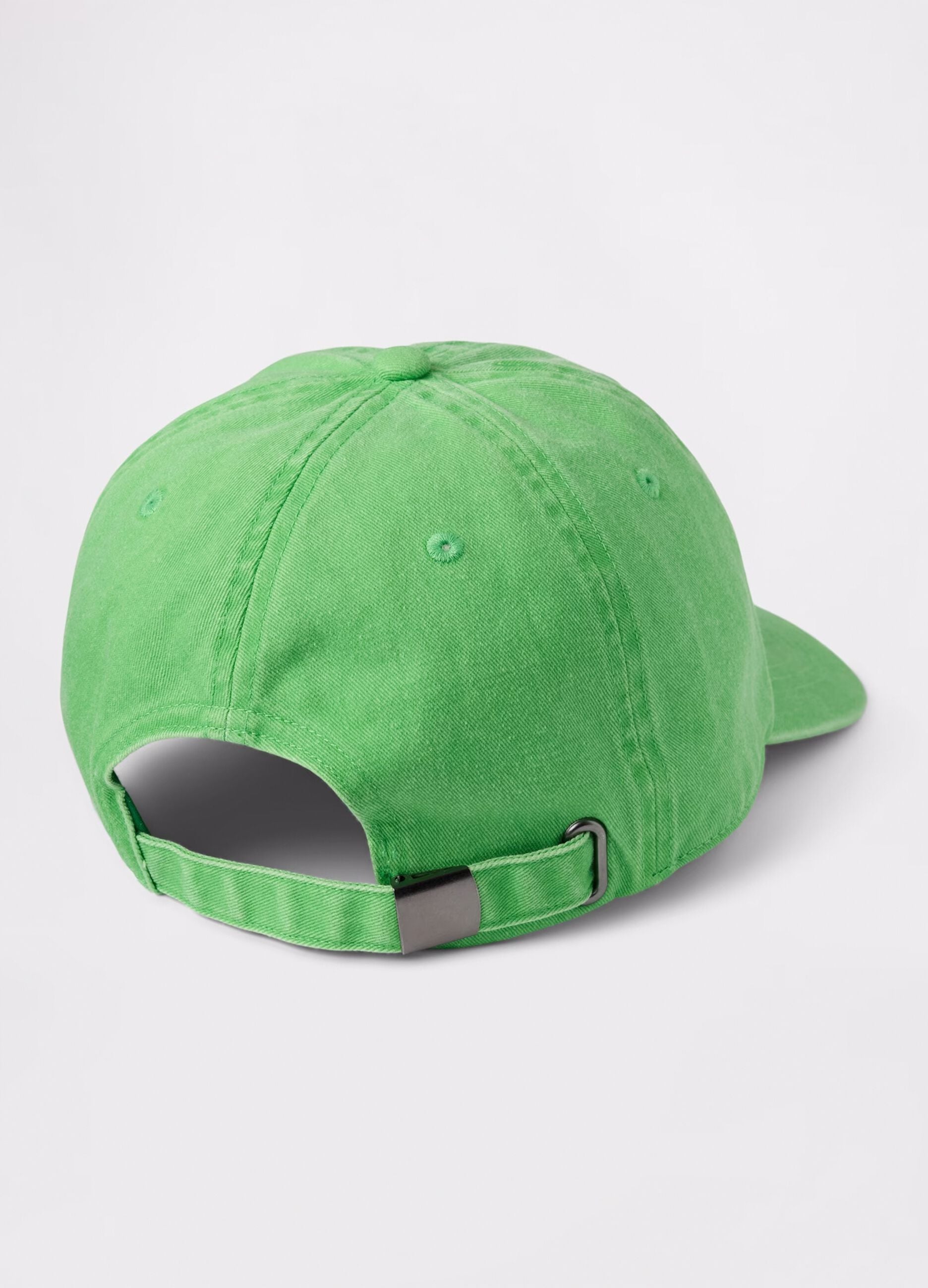 Green cotton baseball cap
