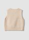 Gilet bianco in maglia con motivo in rilievo per bimba_1