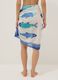 Blue pure cotton pareo with nautical print_3