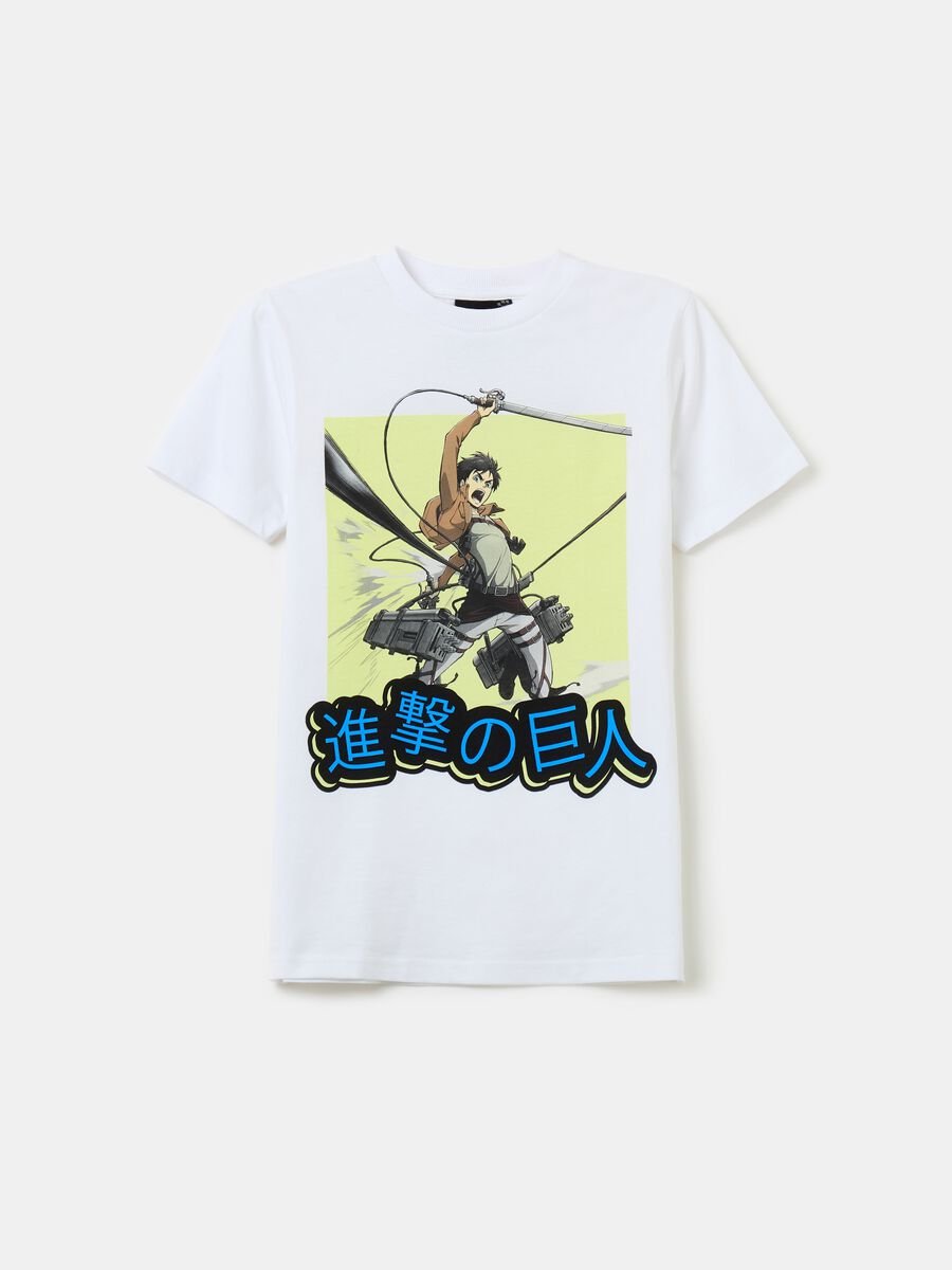 T-shirt with Attack on Titan print_0