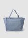Blue striped pure cotton shopper bag_1