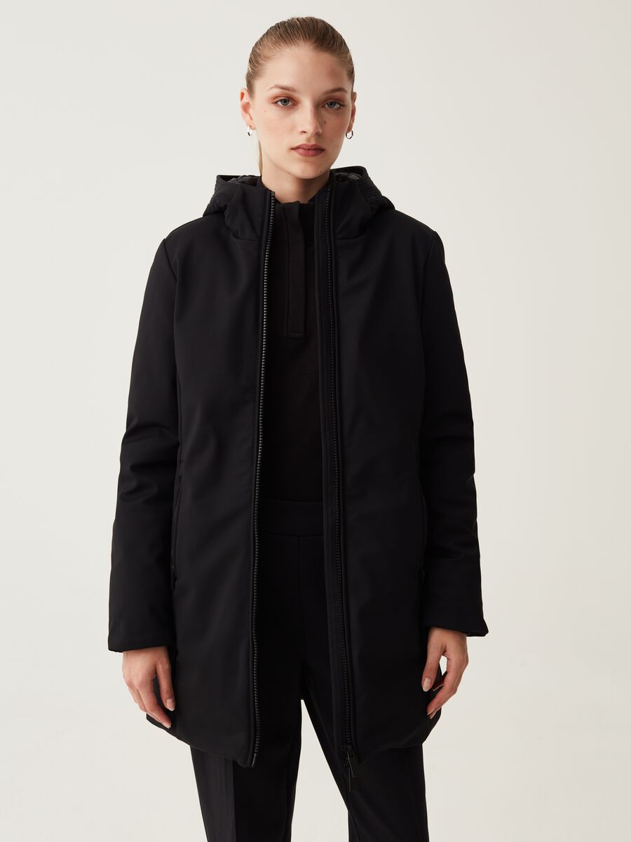 LESS IS BETTER padded parka with hood_0