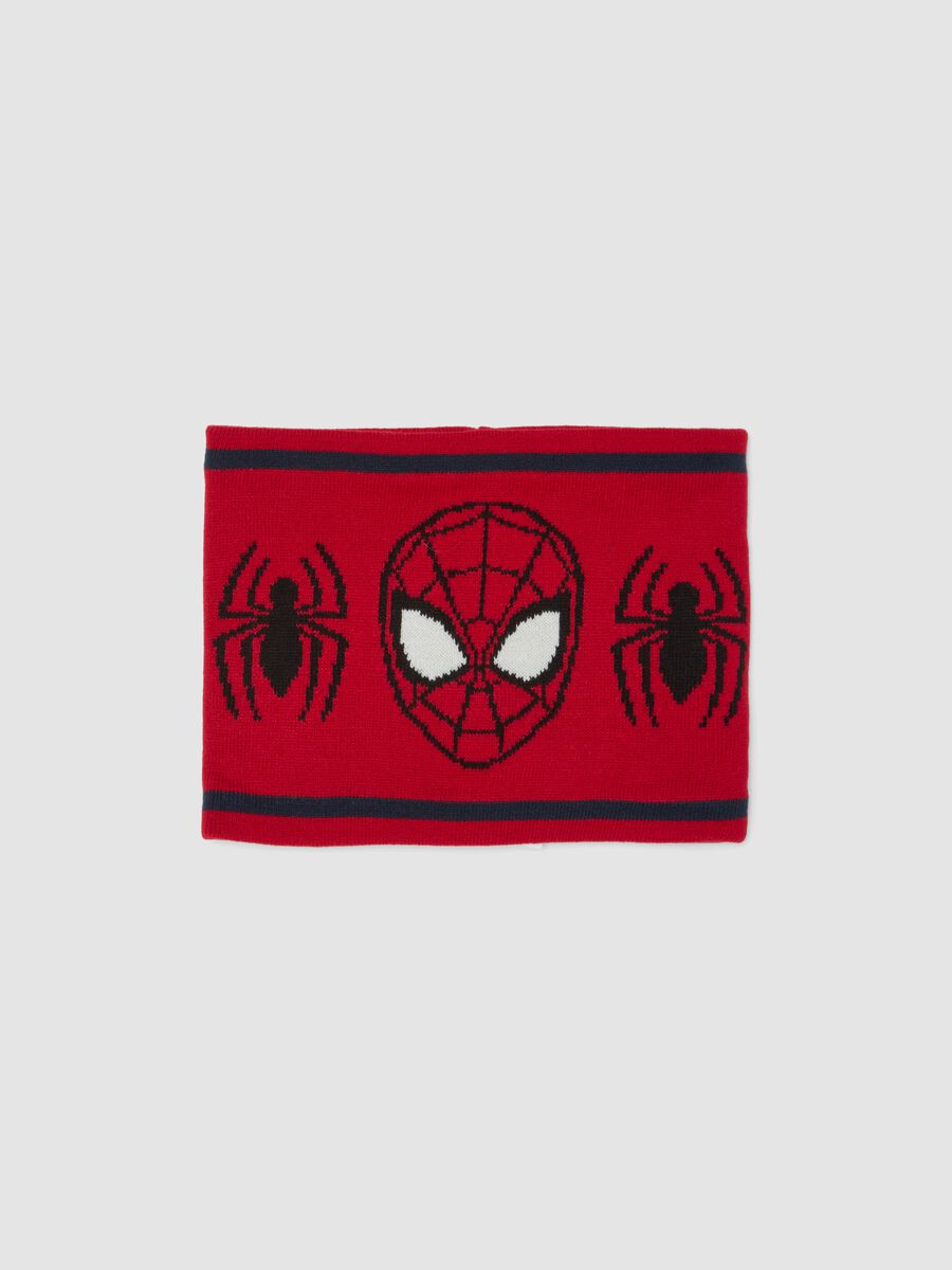 Red MARVEL Spider-Man print scarf_0