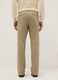 Beige stretch cotton chino trousers with a regular fit_2