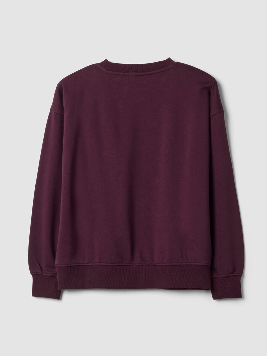 Purple cotton-blend crew-neck sweatshirt_2
