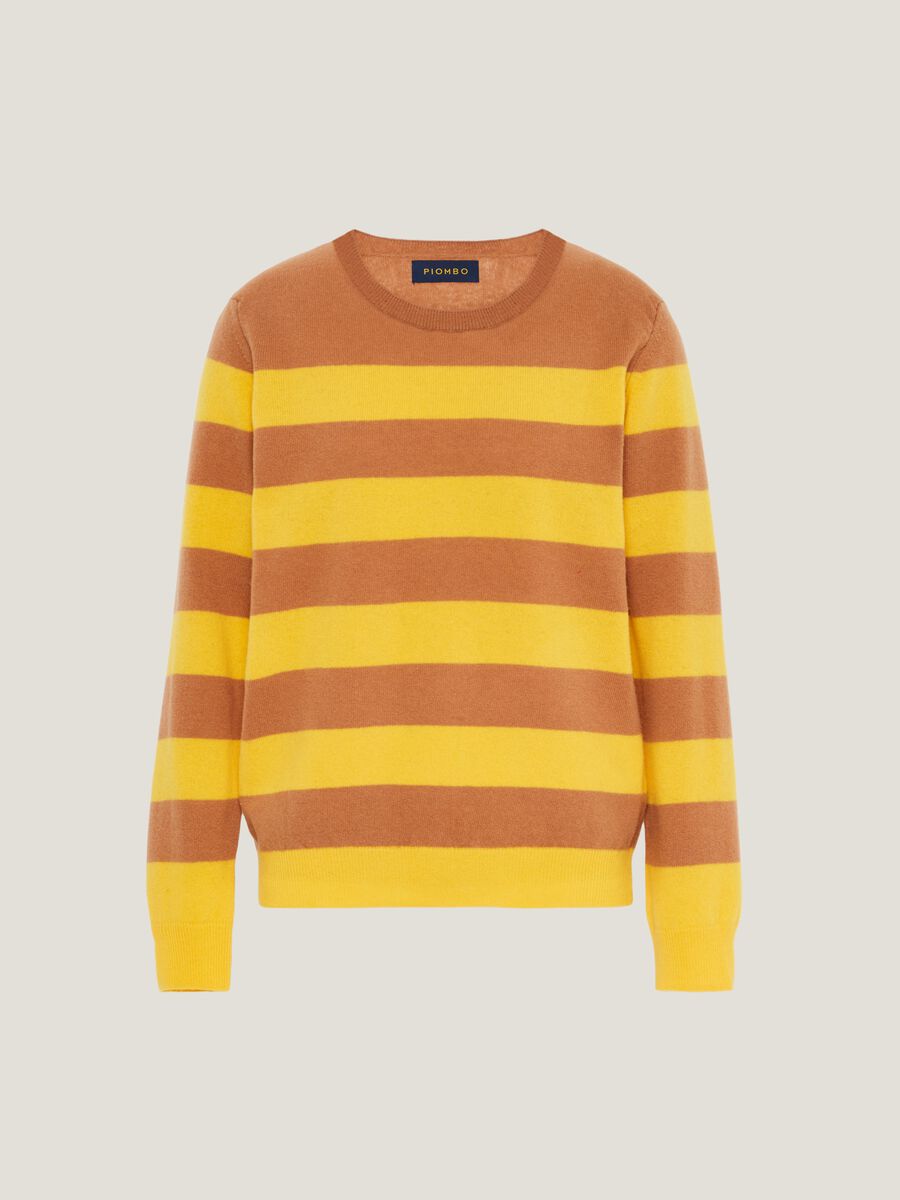 Striped pullover in wool and cashmere_3