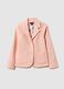 Girl's Regular Fit Pink Blazer_3