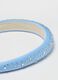 Blue girls' headband with rhinestones_1