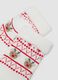 Bipack calze rosse e bianche in cotone organico elasticizzato con renne_1
